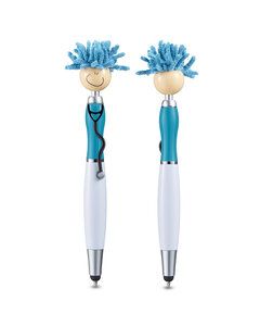 MopToppers PL-1724 - Screen Cleaner With Stethoscope Stylus Pen Blue