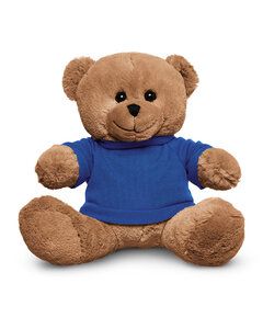 Prime Line TY6027 - 8.5" Plush Bear With T-Shirt Reflex Blue