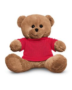 Prime Line TY6027 - 8.5" Plush Bear With T-Shirt Red