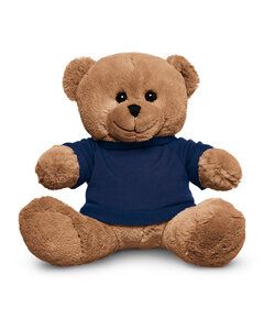 Prime Line TY6027 - 8.5" Plush Bear With T-Shirt Navy Blue