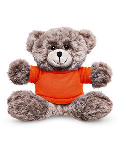 Prime Line TY6038 - 7" Soft Plush Bear With T-Shirt Orange