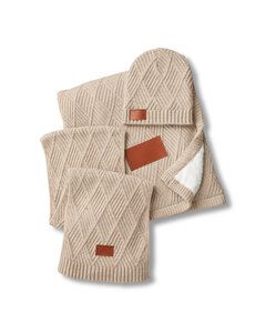 Leeman LG910 - Trellis Knit Gift Set Oatmeal