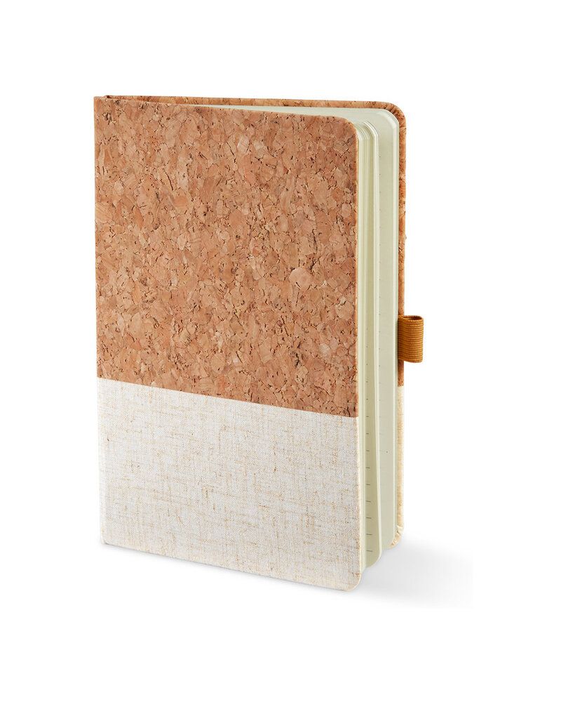 Prime Line NB203 - Hard Cover Cork And Heathered Fabric Journal