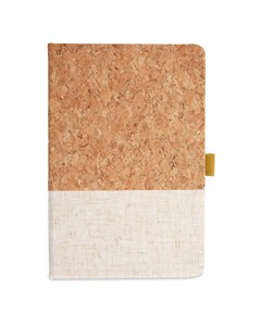 Prime Line NB203 - Hard Cover Cork And Heathered Fabric Journal Natural