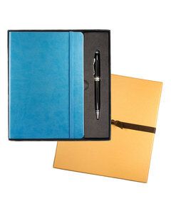 Leeman LG-9263 - Tuscany Journal And Executive Stylus Pen Set Light Blue