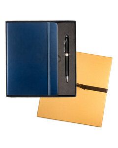 Leeman LG-9263 - Tuscany Journal And Executive Stylus Pen Set Navy Blue