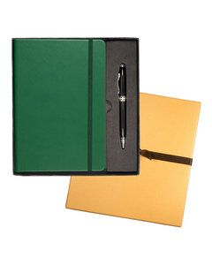 Leeman LG-9263 - Tuscany Journal And Executive Stylus Pen Set Hunter Green