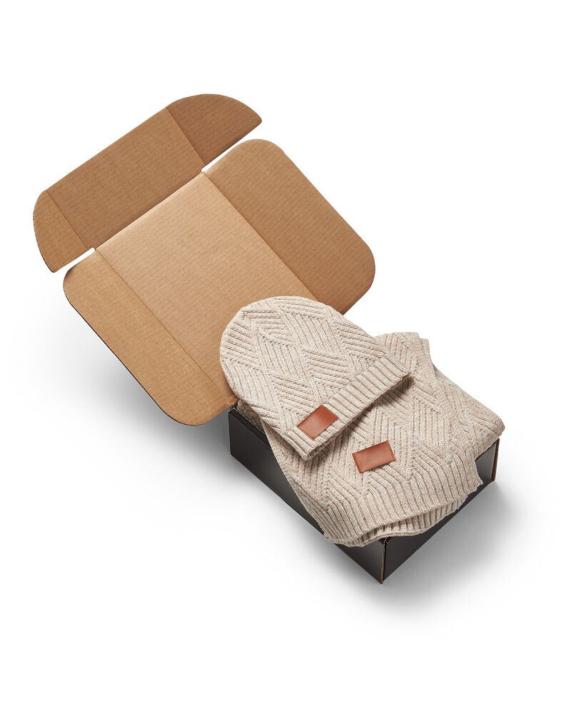 Leeman LG911 - Trellis Knit Bundle And Go Gift Set