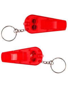 Prime Line PL-0880 - Light 'N Whistle Key Tag TRANSLUCENT RED
