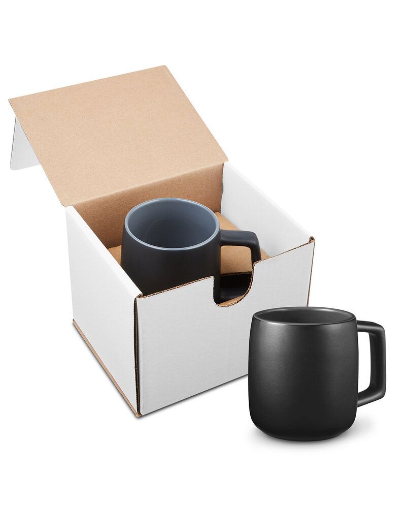 Prime Line GCM113 - 15oz Geo Square Handle Ceramic Mug In Mailer