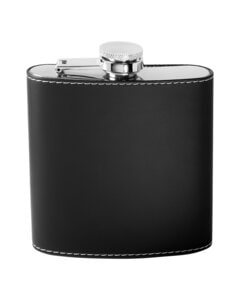 Leeman LG-9345 - 6oz Tuscany Flask Black