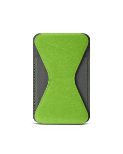 Leeman LG256 - Tuscany Magnetic Card Holder Phone Stand Lime Green