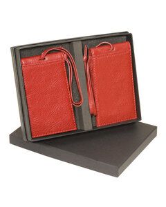 Leeman LG-9052 - Voyager Barclay Magnetic Luggage Tag Set Red