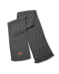 Leeman LG320 - Trellis Knit Scarf Charcoal Hthr