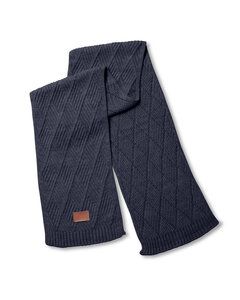 Leeman LG320 - Trellis Knit Scarf Heather Navy