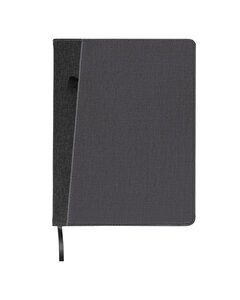 Leeman LG100 - Baxter Refillable Journal With Front Pocket Black