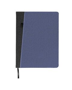 Leeman LG100 - Baxter Refillable Journal With Front Pocket Navy Blue