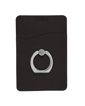 Leeman LG-9378 - Tuscany Card Holder With Metal Ring Phone Stand