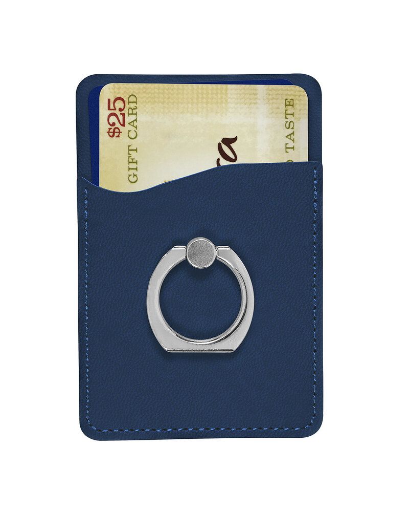 Leeman LG-9378 - Tuscany Card Holder With Metal Ring Phone Stand