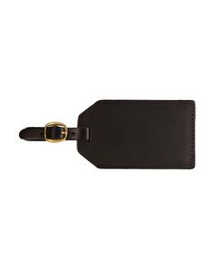 Leeman LG-9094 - Grand Central Luggage Tag Sueded Leather Black
