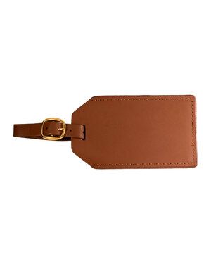 Leeman LG-9094 - Grand Central Luggage Tag Sueded Leather