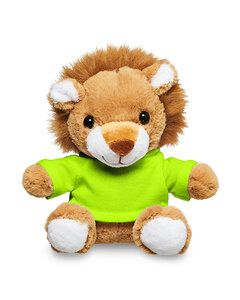 Prime Line TY6035 - 7" Plush Lion With T-Shirt Lime Green