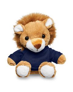 Prime Line TY6035 - 7" Plush Lion With T-Shirt Navy Blue