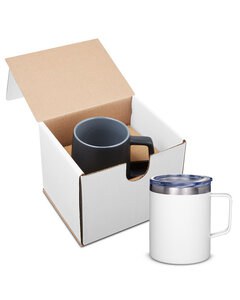 Prime Line GMG407 - 12oz Vacuum Insulated Coffee Mug With Handle In Mailer White