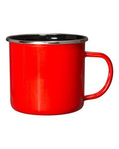 Prime Line MG691 - 16.9oz Iron And Stainless Steel Log Cabin Mug Red