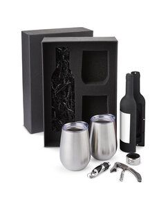Prime Line G913 - Everything But The Wine Gift Set Silver