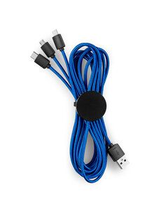 Prime Line IT175 - Light-Up-Your-Logo 10 Foot 2-in-1 Cable Reflex Blue