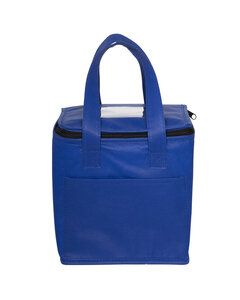 Prime Line LB123 - Non-Woven Cubic Lunch Bag With ID Slot Reflex Blue