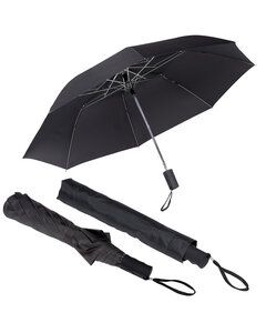 Prime Line OD202 - Vented Auto Open Folding Umbrella Black