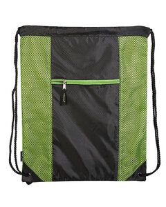 Prime Line LT-3945 - Porter Collection Drawstring Bag Lime Green