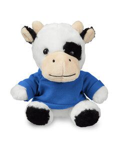 Prime Line TY6033 - 7" Plush Cow With T-Shirt Reflex Blue