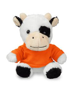 Prime Line TY6033 - 7" Plush Cow With T-Shirt Orange