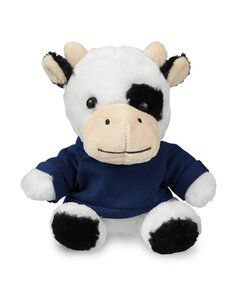 Prime Line TY6033 - 7" Plush Cow With T-Shirt Navy Blue