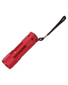 Prime Line FL209 - 9 Led Metal Flashlight Red