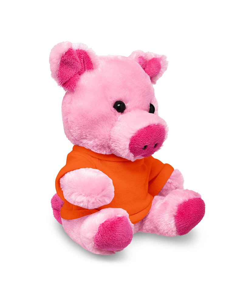 Prime Line TY6031 - 7" Plush Pig With T-Shirt
