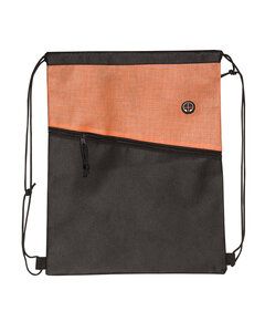 Prime Line BG219 - Tonal Heathered Non-Woven Drawstring Backpack Orange