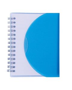 Prime Line NB105 - Medium Spiral Curve Notebook TRANSLUCENT BLUE