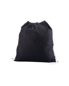 Prime Line BG400 - Cotton Canvas Drawstring Backpack Black