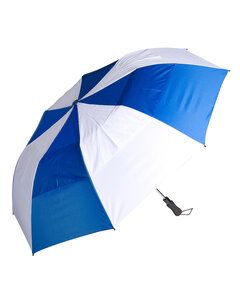 Prime Line OD215 - Vented Auto Open Golf Umbrella 58" Reflex Blue/Wh
