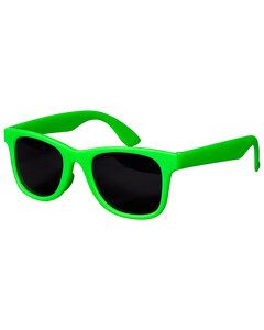Prime Line SG110 - Youth Single-Tone Matte Sunglasses Lime Green