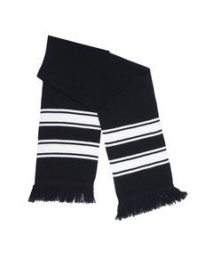 Prime Line AP515 - Stripe Knit Scarf Black/White