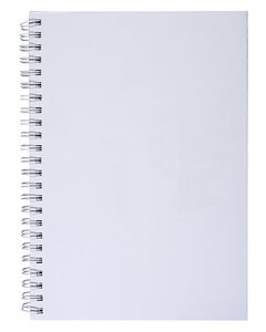 Prime Line PL-1705 - Hardcover Spiral Notebook White
