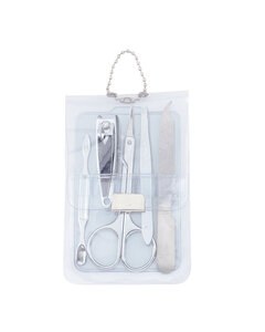 Prime Line VP100 - Translucent Five-Piece Manicure Pouch Clear