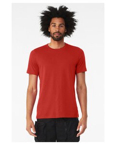 Bella+Canvas 3001CVC -  Unisex Heather T-Shirt Solid Red Blend