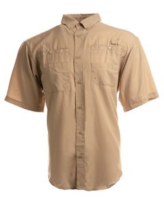 Burnside B2297 - Men's Functional Short-Sleeve Fishing Shirt Sand