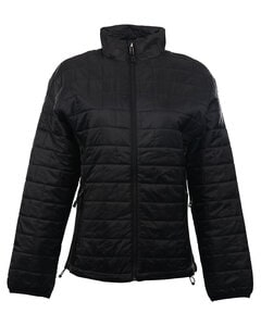 Burnside B5713 - Ladies Burnside Quilted Puffer Jacket Black